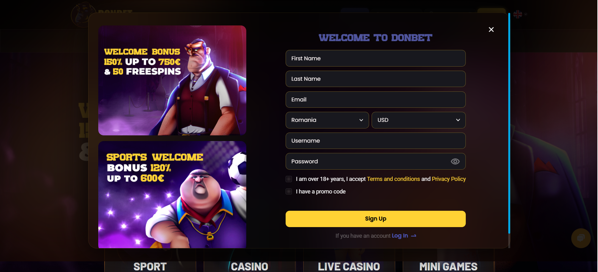 Enter your personal details