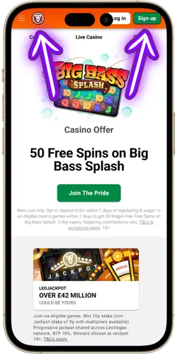 The LeoVegas official site