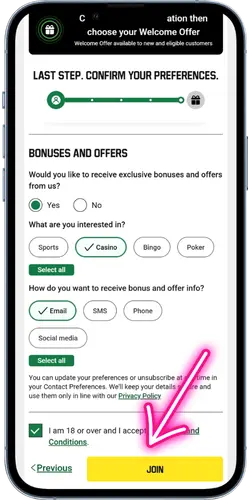 The Unibet welcome offer