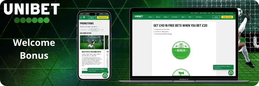 The Unibet welcome bonus